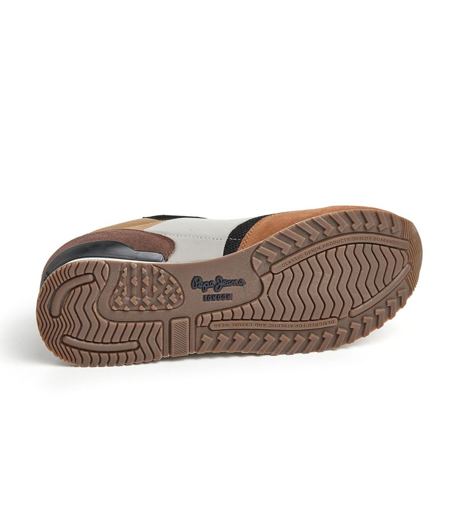 Tênis Pepe Jeans London Forest M de couro multicolorido