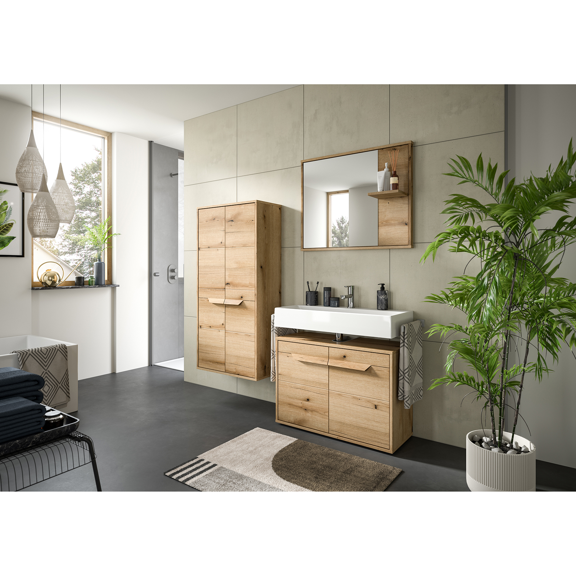 Midischrank ZENO - Evoke Oak - 64 cm