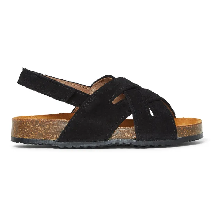 Pèpè Sandales Tressées Suede - Two Con Me | Noir