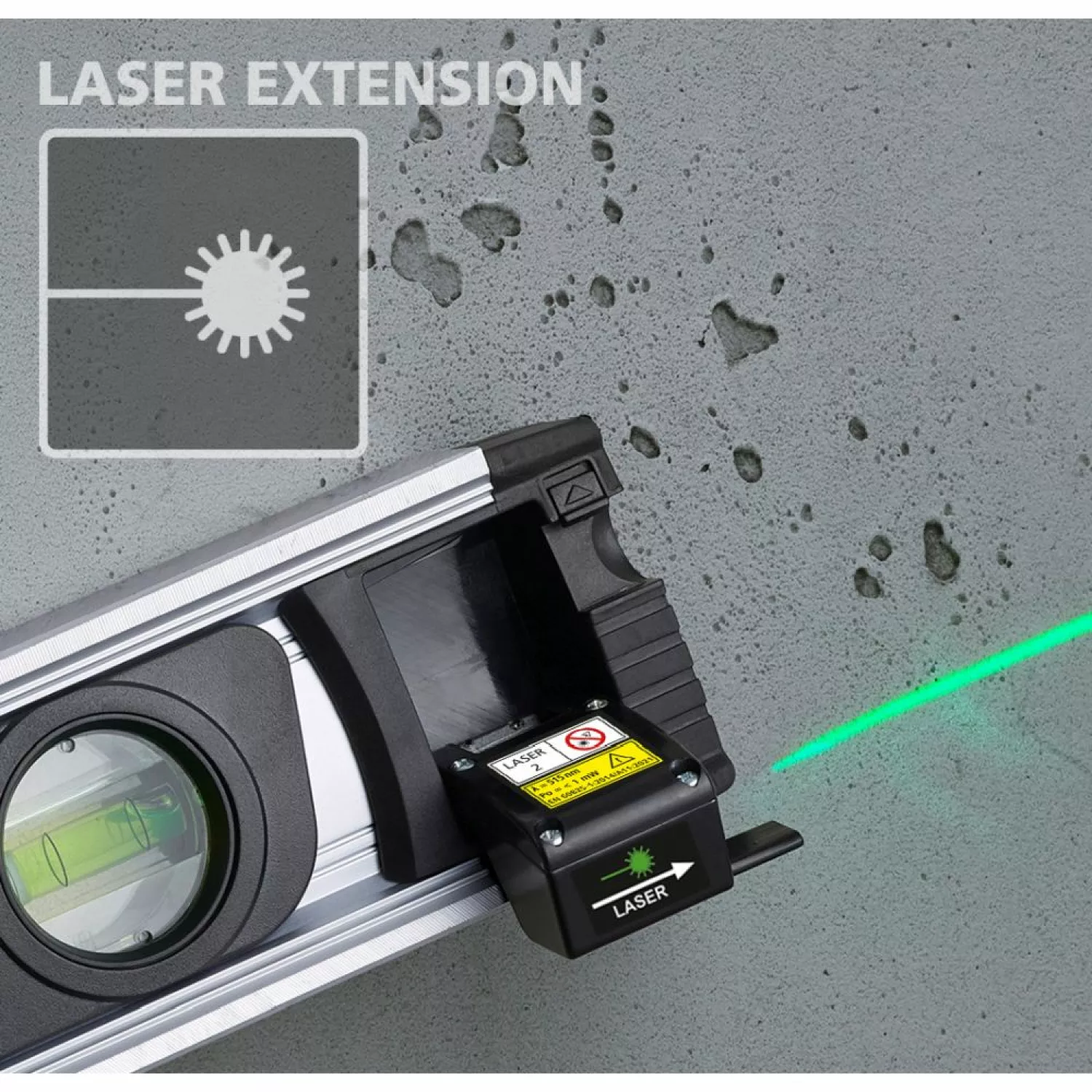 Laserliner DigiLevel-Laser G80 Digitale Elektronische waterpas - groene laser - 800mm