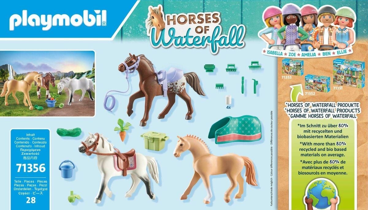 Playmobil - 3 heste: Morgan, Quarter Horse & Shagya Araber (71356)