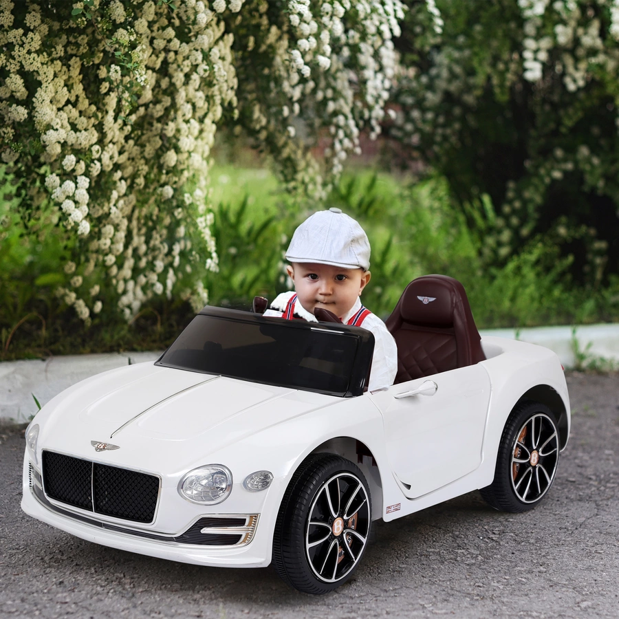 HOMCOM Kinderauto mit Fernbedienung weiß