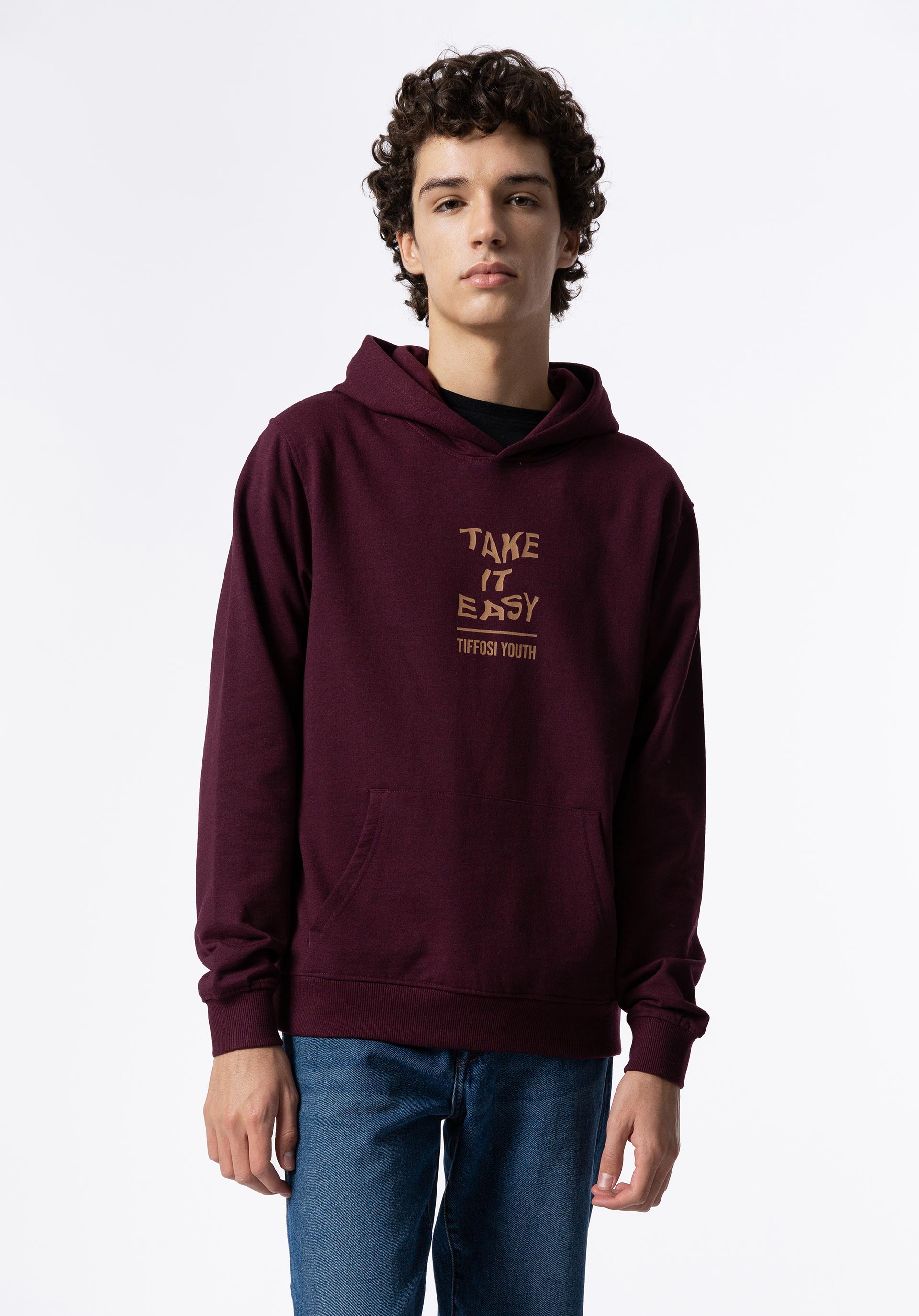 Hoodie com Estampado Frontal