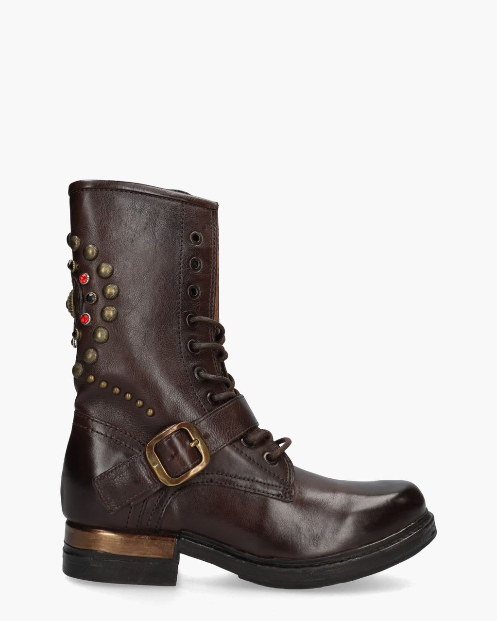 A.S. 98 B80212 Donkerbruin Dames Veterboots