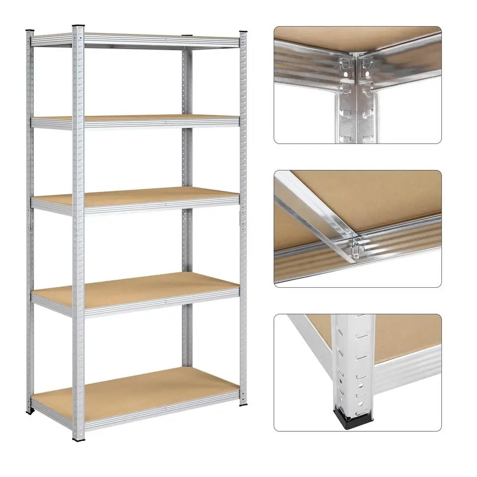 Bobbel Home - Kelderkast - 200 x 100 x 50 cm - Zilverkleurig