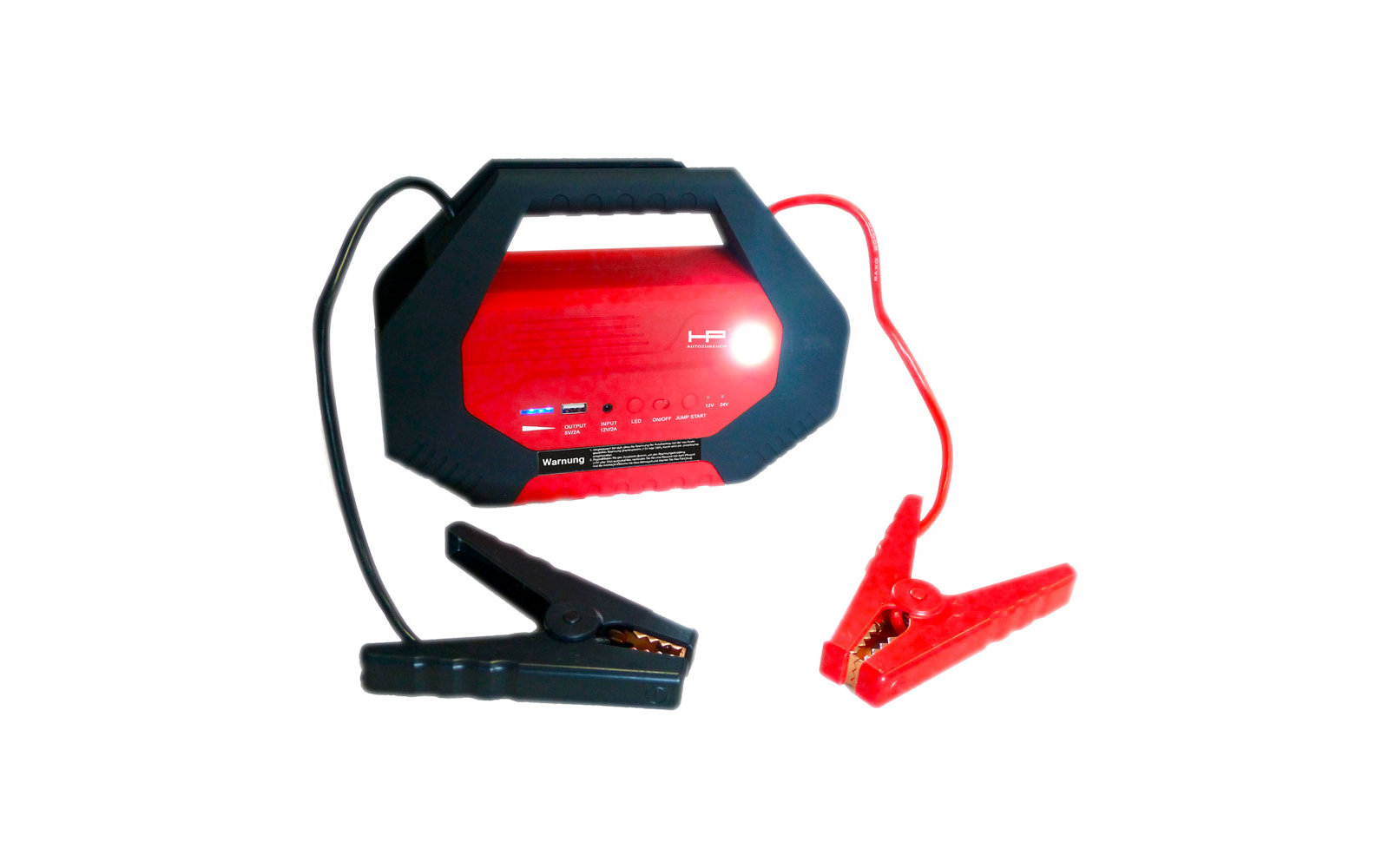 HP Powerpack Jumpstarter inkl. Starhilfekabel und Klemmen 12 / 24 V 1000 A