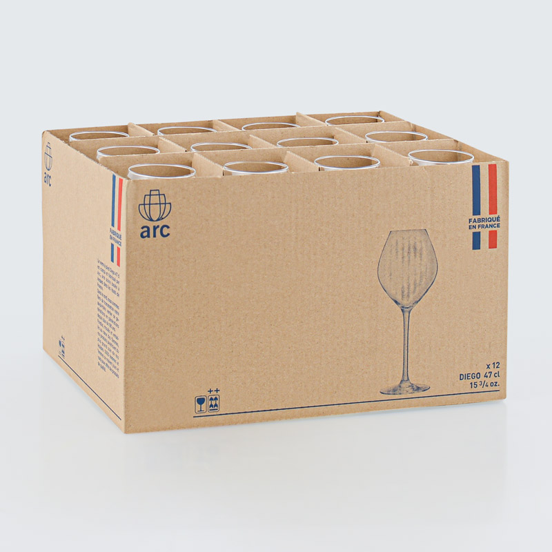 Lot de 12 verres à pied 'Diego'