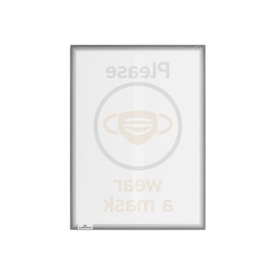 DURABLE Static Cling - Pochette d'affichage pour A4 - fixation vitro statique - gris anthracite