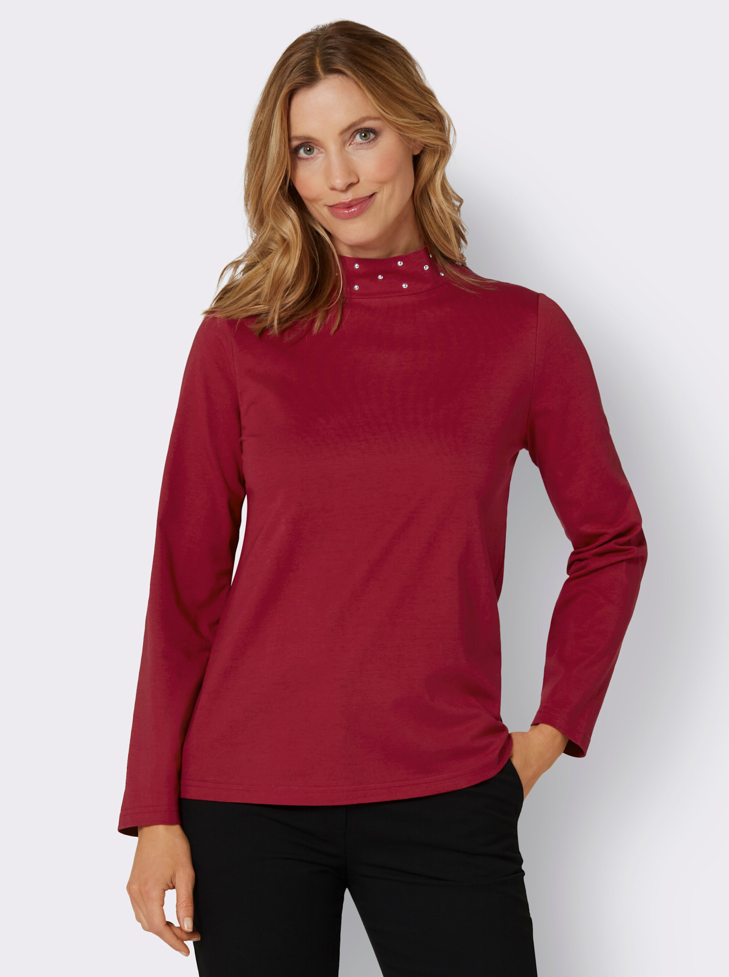Stehkragenshirt