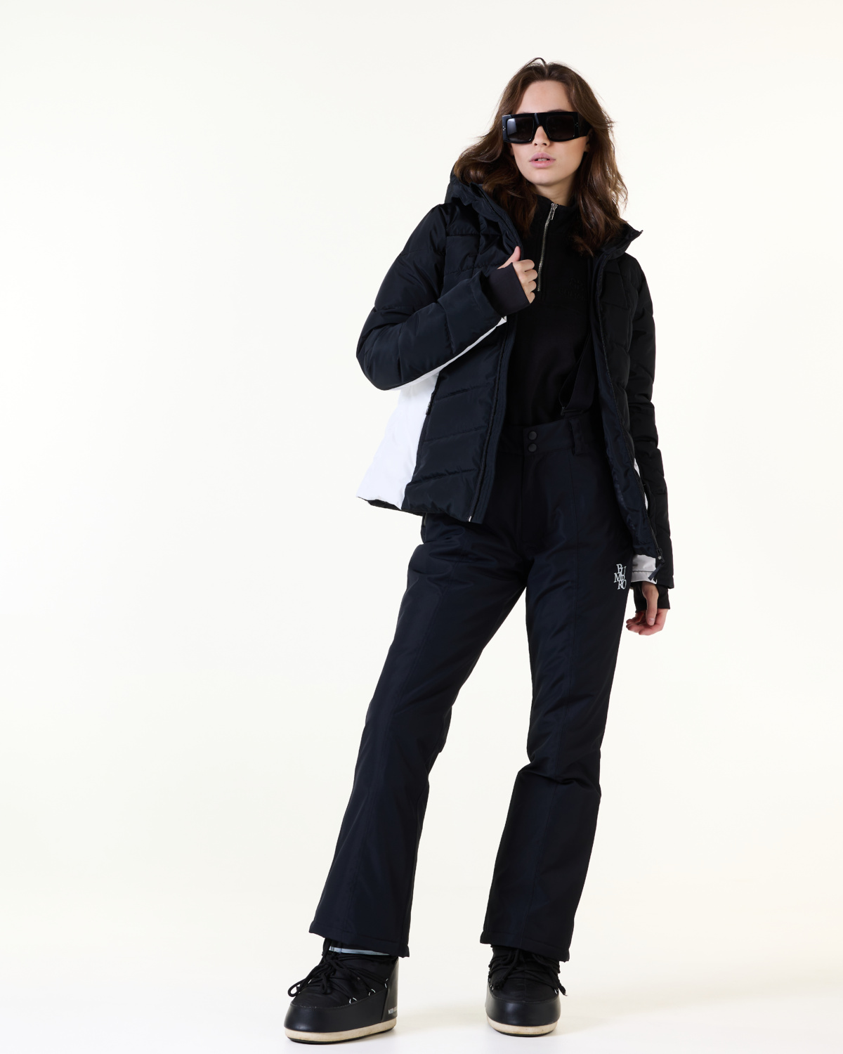 Bumpro Aspen Padded Ski Jacket Black