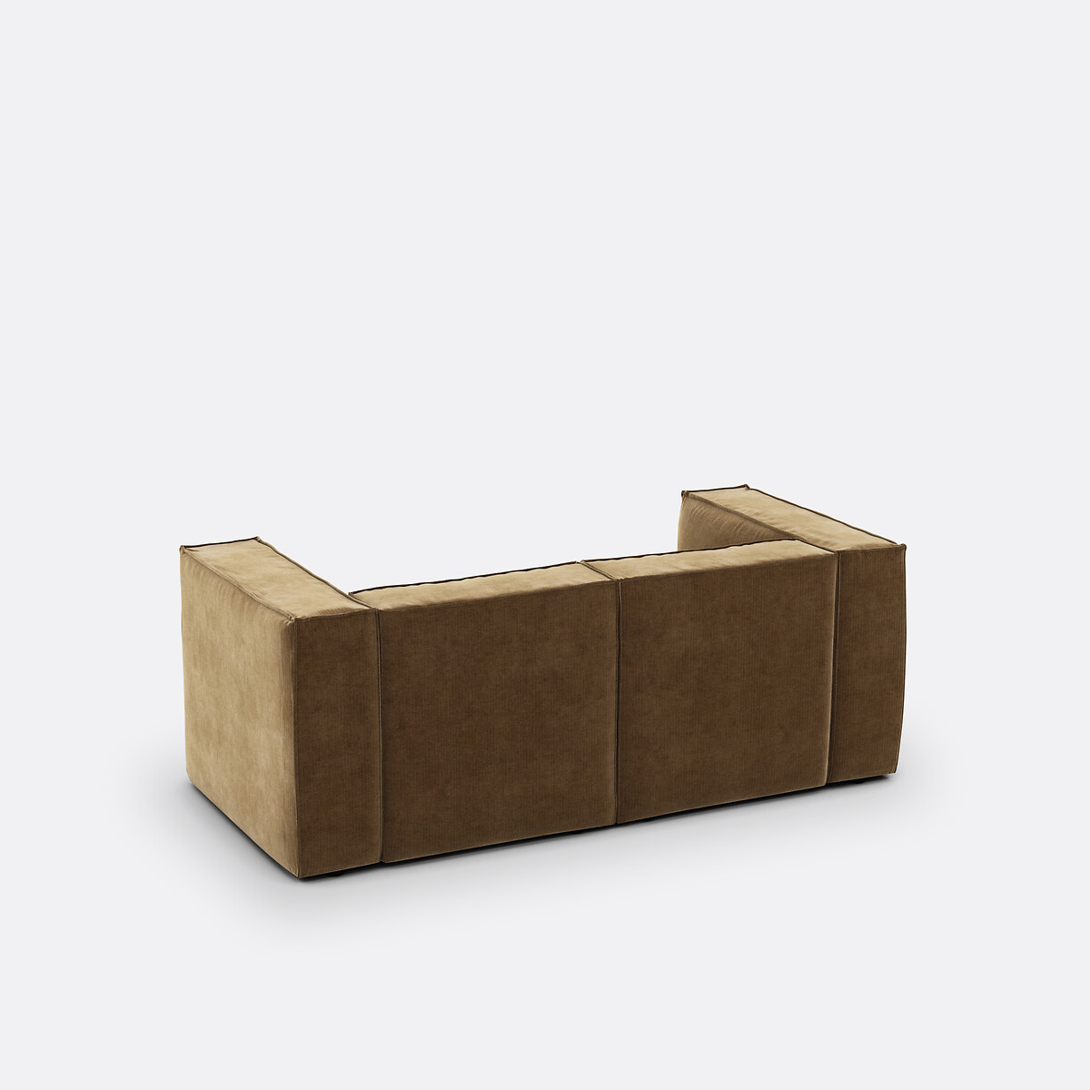 LA REDOUTE INTERIEURS<br>Sofá modular, 2 lugares, veludo cotelê vintage, Seven