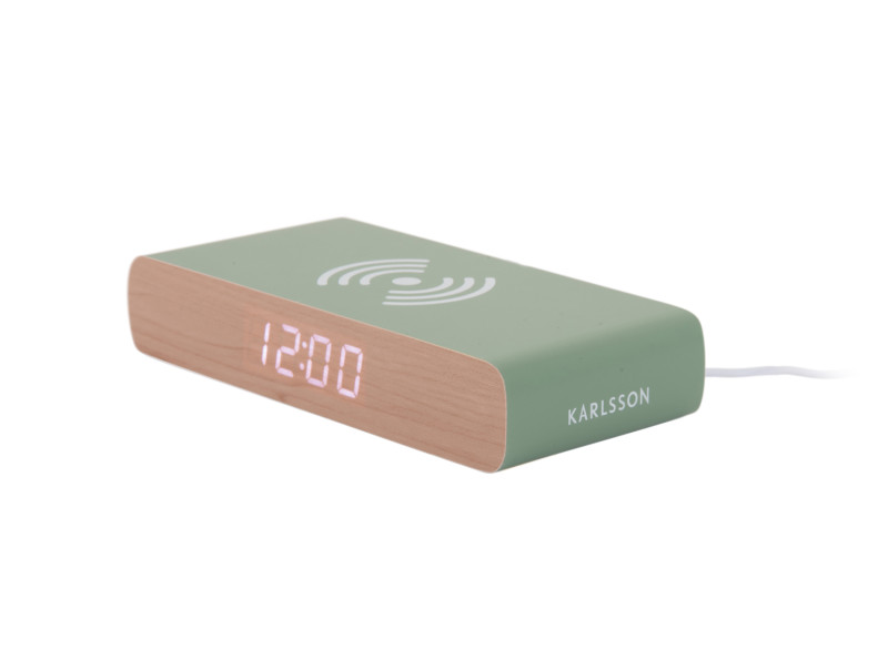 Alarm Clock Retro Flat LED KA6039OR Bright orange