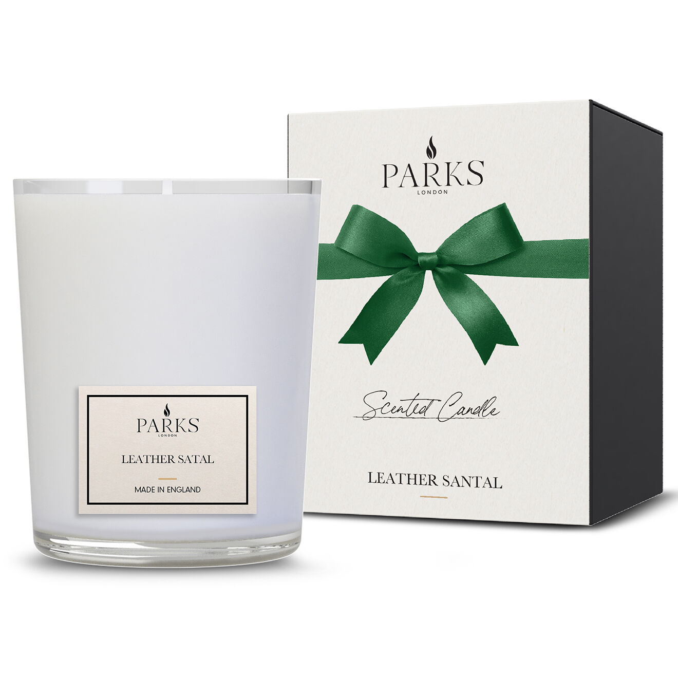 Parks Bougie parfumée Perfect Presents Cuir & Santal - 1 mèche 48h