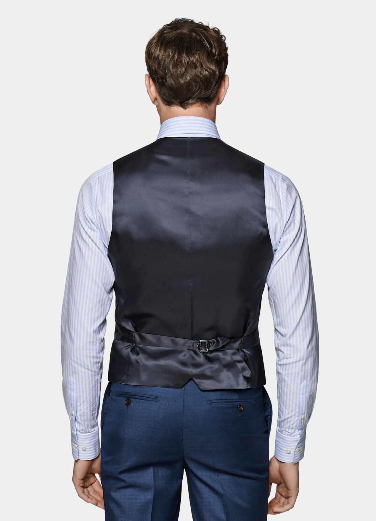 Gilet de costume bleu moyen