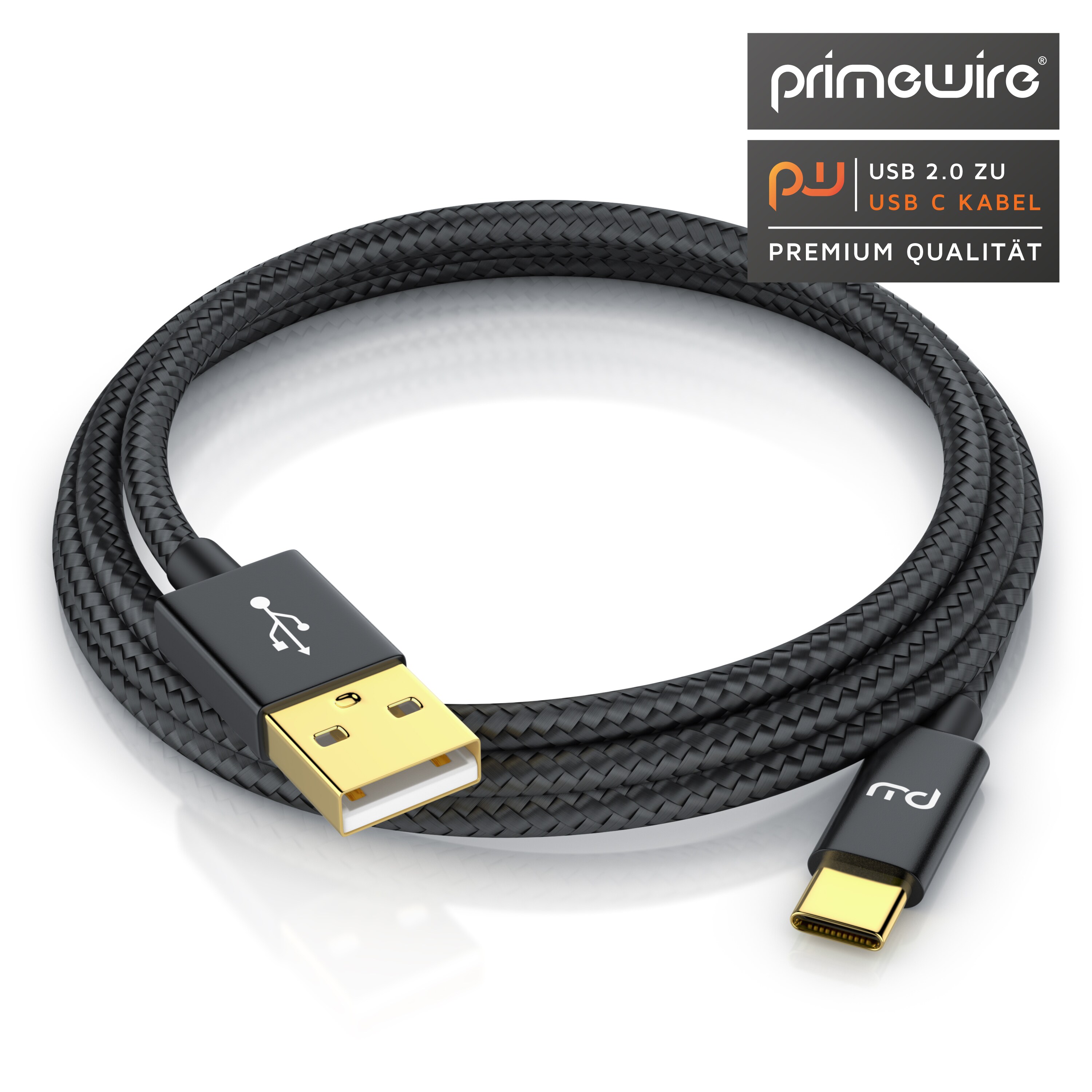 Primewire USB-C 3.1 zu USB 3.0 Typ A Kabel, Ladekabel, Datenkabel, Adapterkabel für Smartphone & Tablet - 1m