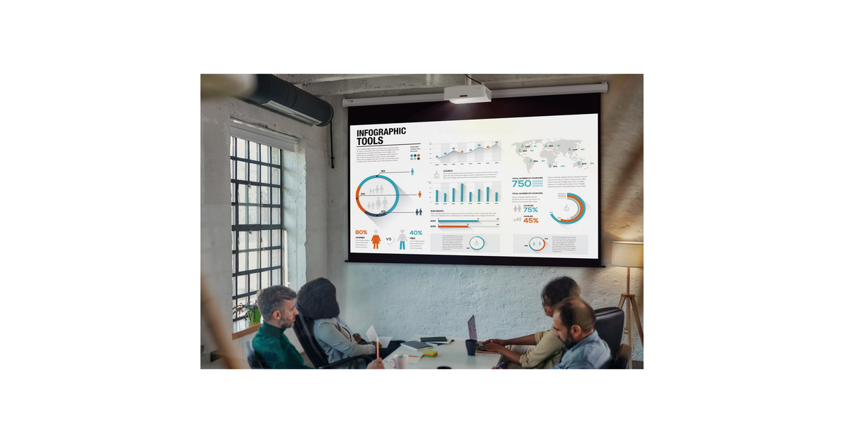 OptomaZH430UST Compacte Ultra korte afstand DLP-projector  (Wit, 4000 ANSI Lumen)