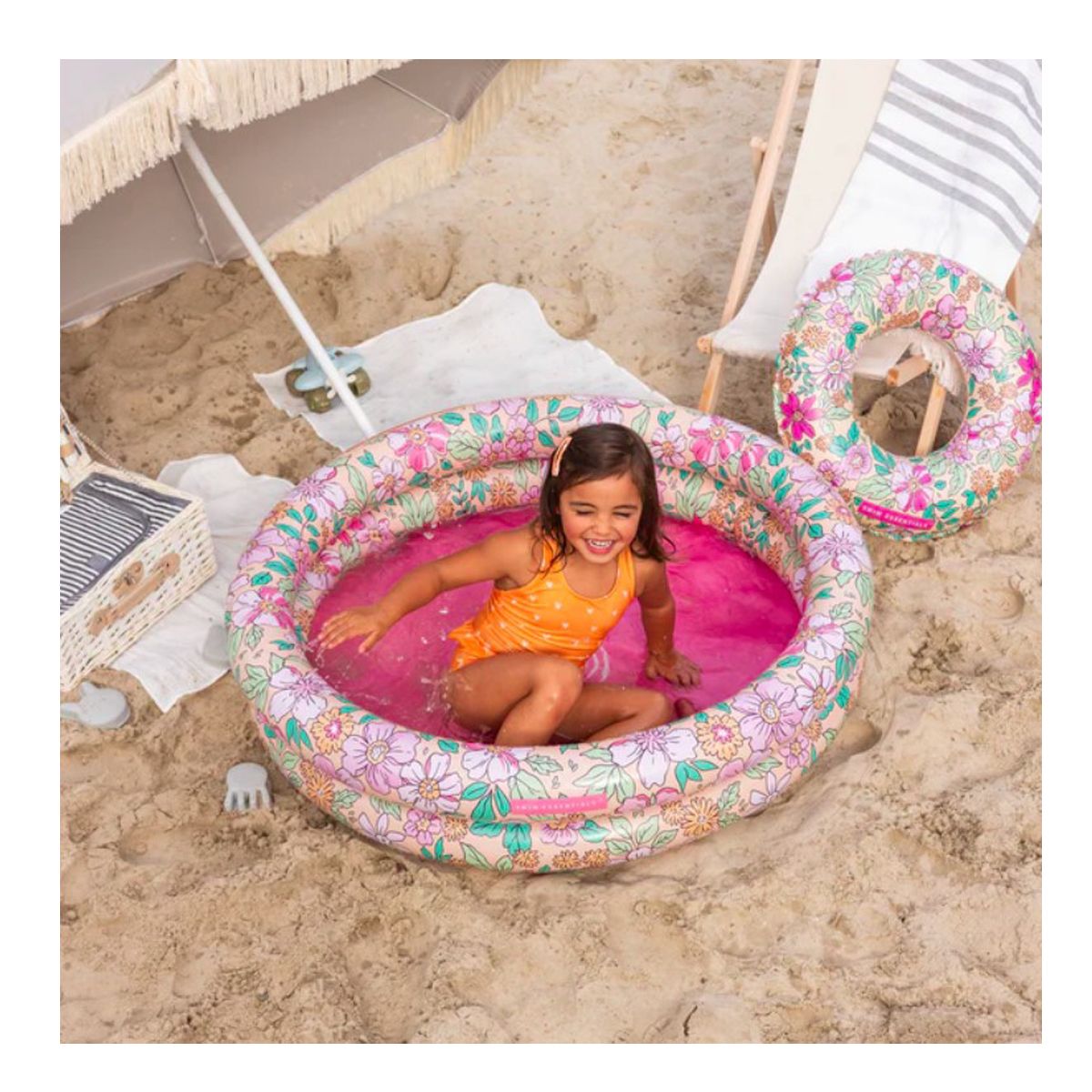 Piscine gonflable à fleurs 100 cm Swim Essentials