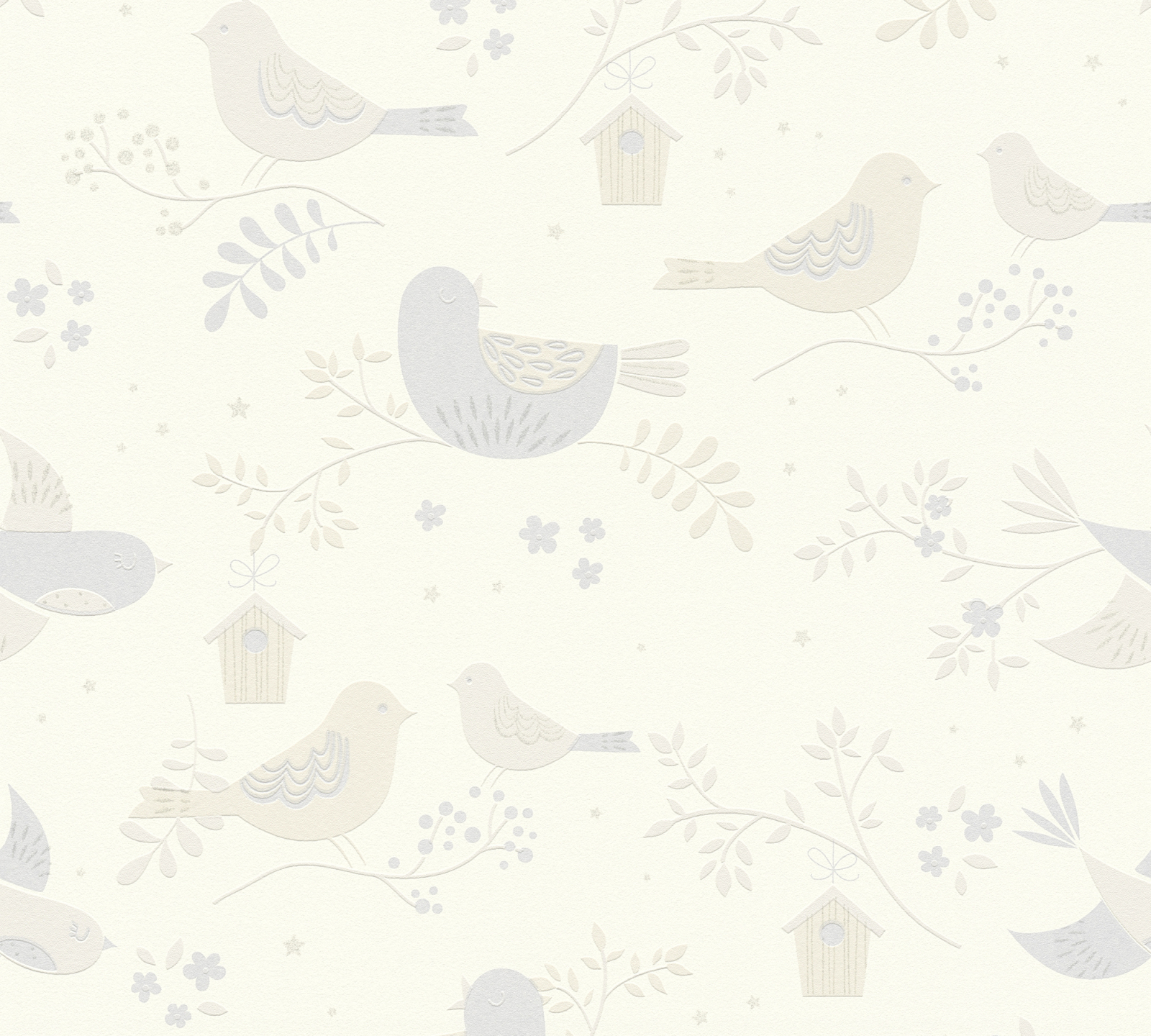 Papiertapete BOYS & GIRLS 6 - beige-grau - 10 Meter