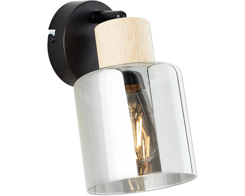 Plafondspot, 1-lichts, HxB 20x11 cm, zwart