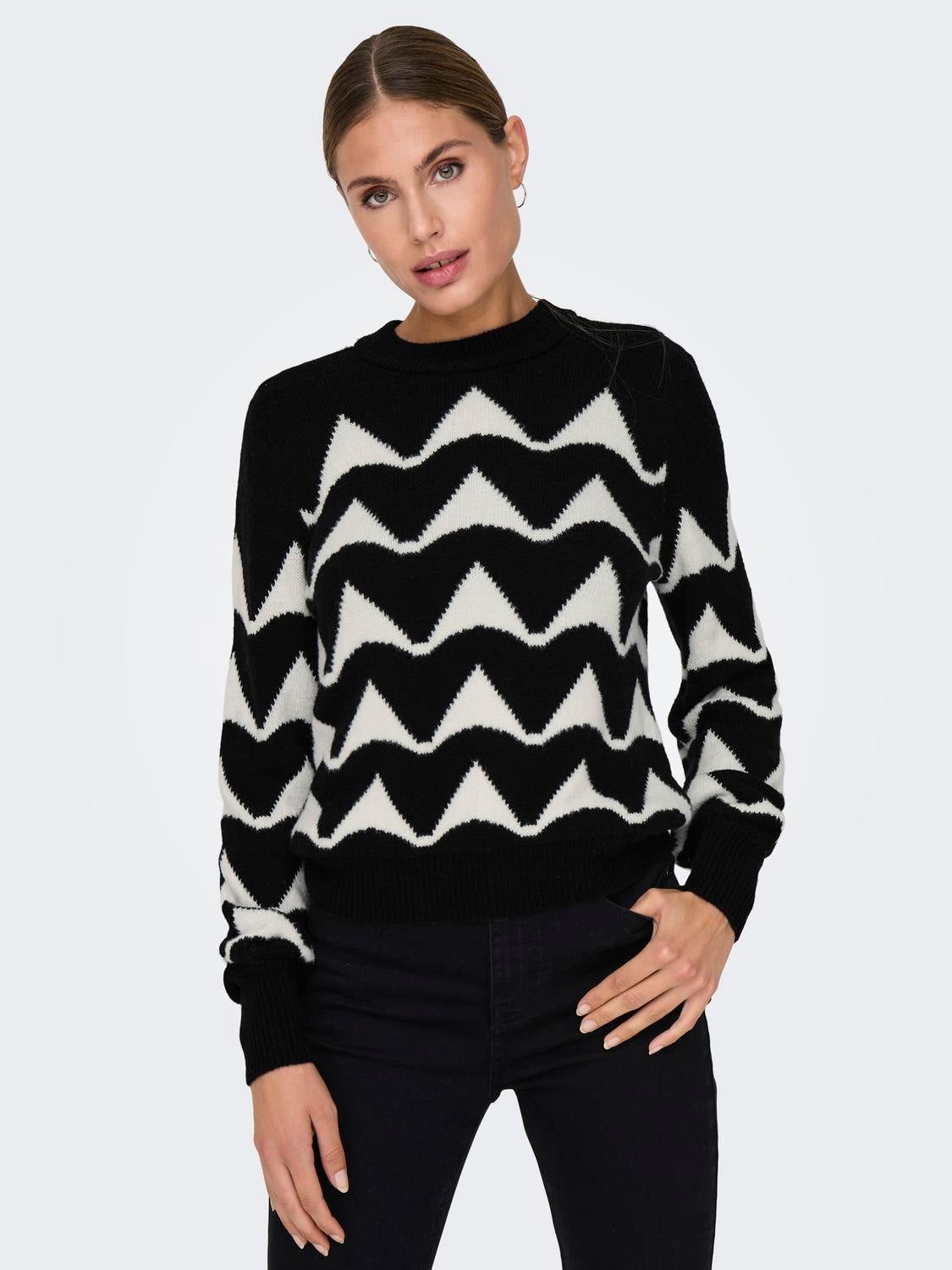 JDYTINA Strickpullover Black