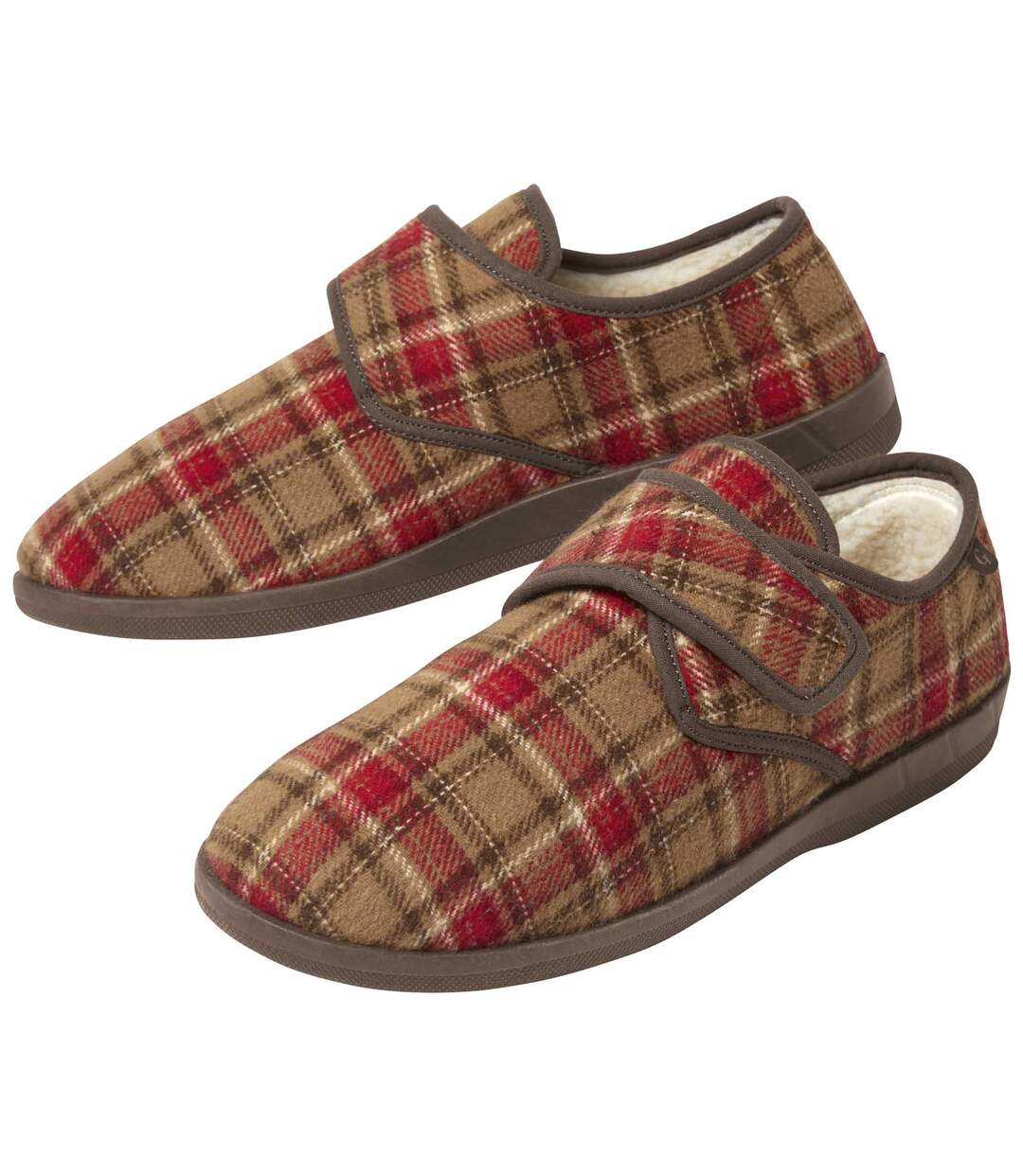 Chaussons Scratchés Fourrés Sherpa