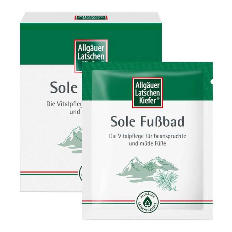 Allgäuer Latschenkiefer Sole Fußbad, 10X10 g