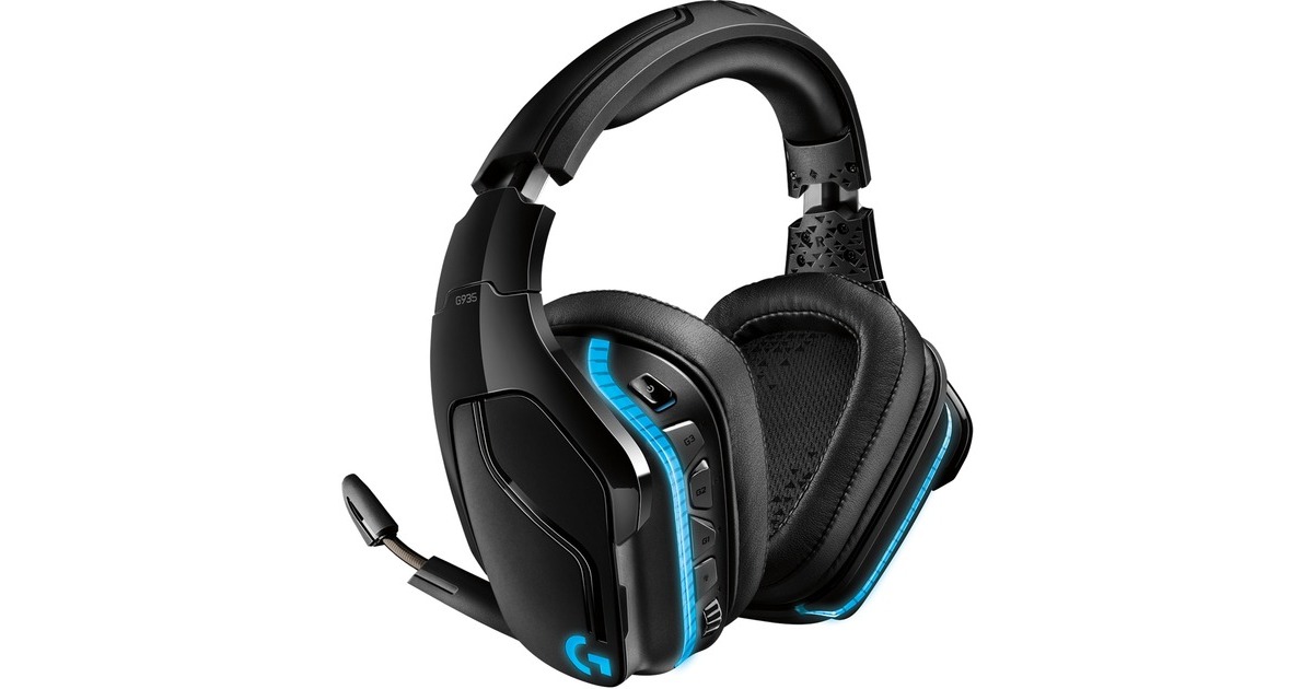 LogitechG935 Wireless 7.1 Surround Sound LIGHTSYNC over-ear gaming headset  (Zwart, Pc, PlayStation 4, Xbox One, Nintendo Switch)
