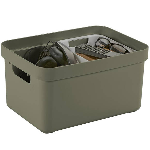 Sunware Sigma home opbergbox 13L - donkergroen