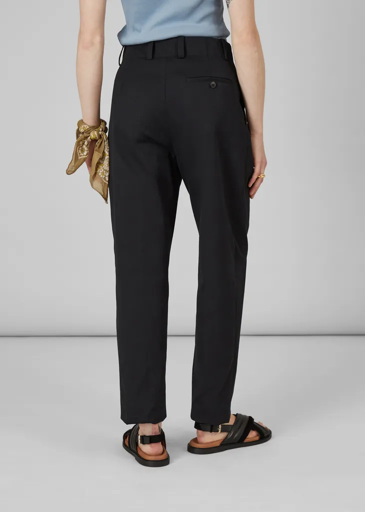Pantalon double plis en twill de coton L'Exception Paris