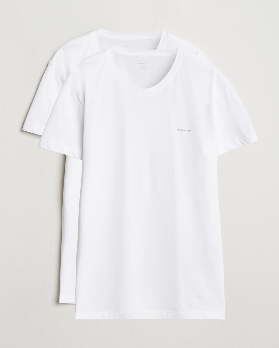 GANT 2-Pack Crew Neck T-Shirt White