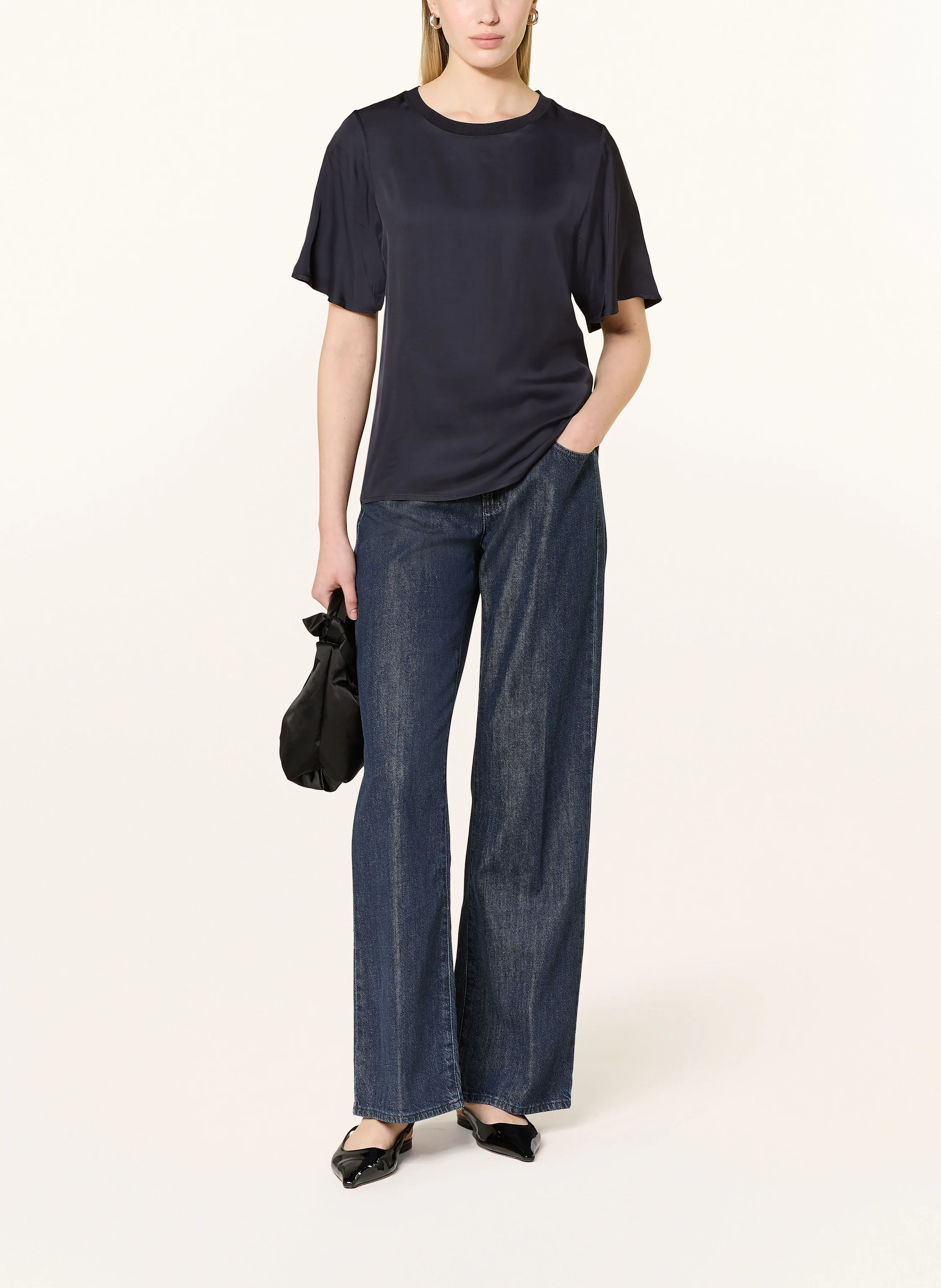 comma Blusenshirt aus Satin