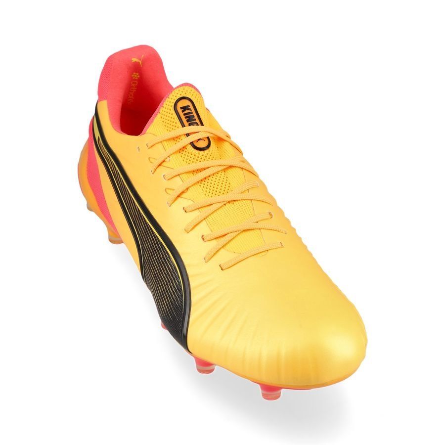 PUMA King Ultimate FG/AG Tricks - Sun Stream/Noir/Crépuscule ÉDITION LIMITÉE
