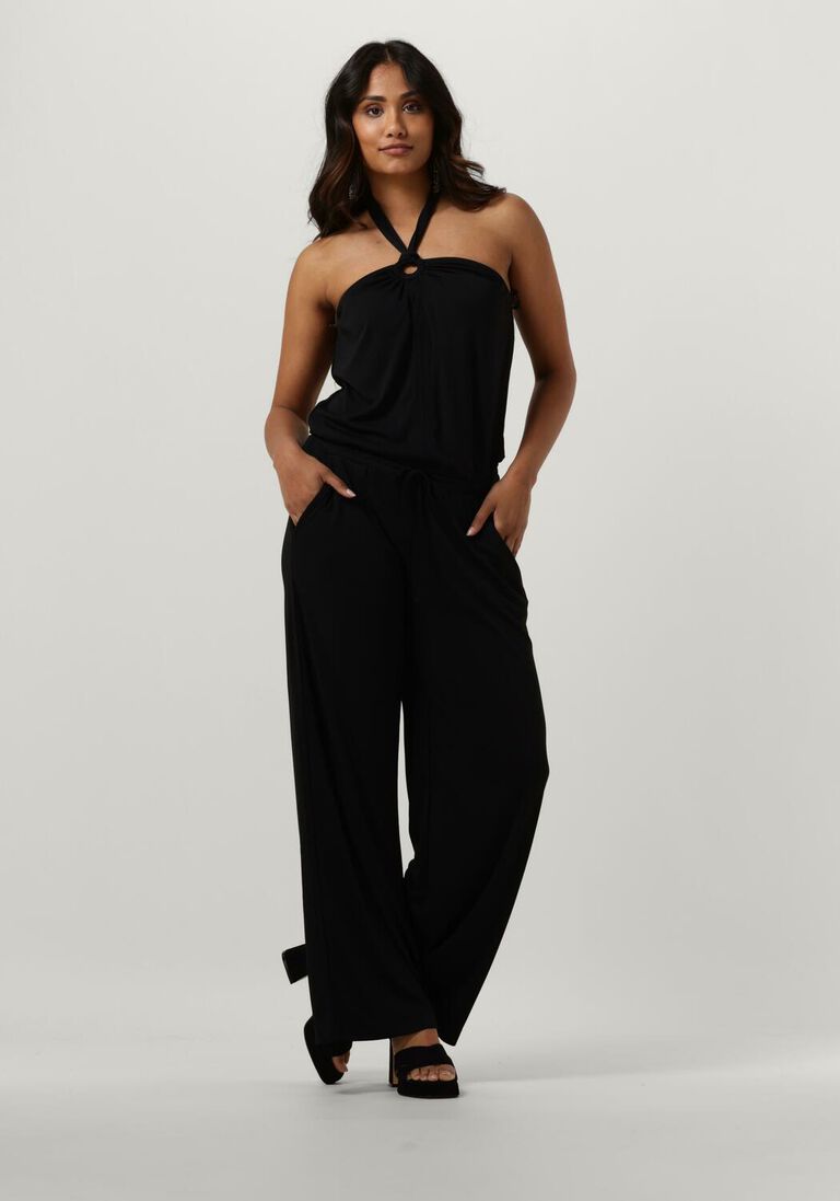 SUMMUM zwarte summum jumpsuit jumpsuit crepe jersey