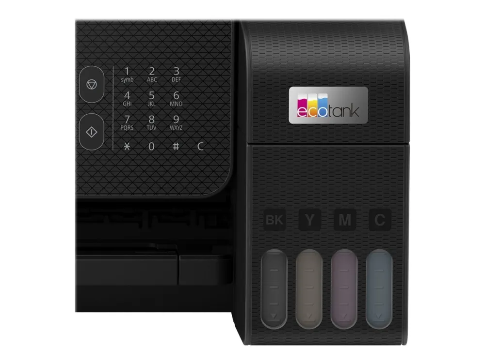 Epson EcoTank ET-4800 - Multifunktionsprinter - farve - blækprinter - kan genopfyldes - A4 (medie) - op til 10 spm (udskriver) - 100 ark - 33.6 Kbps - USB, LAN, Wi-Fi - sort