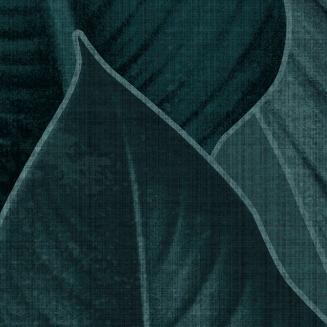 Komar Fototapete »Digitaldruck Vlies -  Bain de Feuilles - Grösse 300 x 250 cm« bedruckt glatt Wohnzimmer, Schlafzimmer