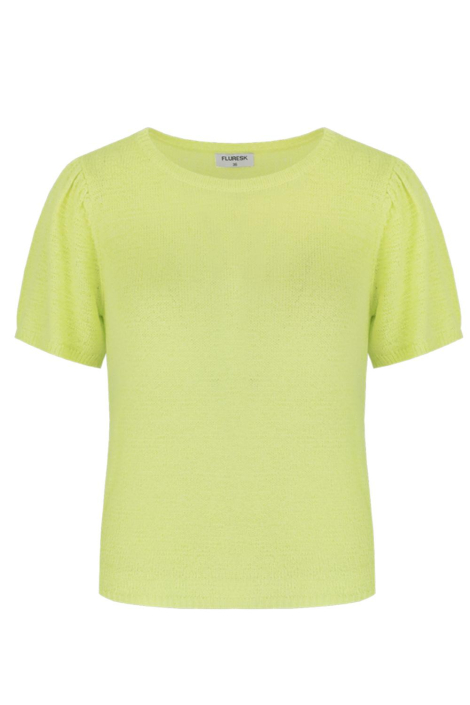 Fluresk groene dames t-shirt