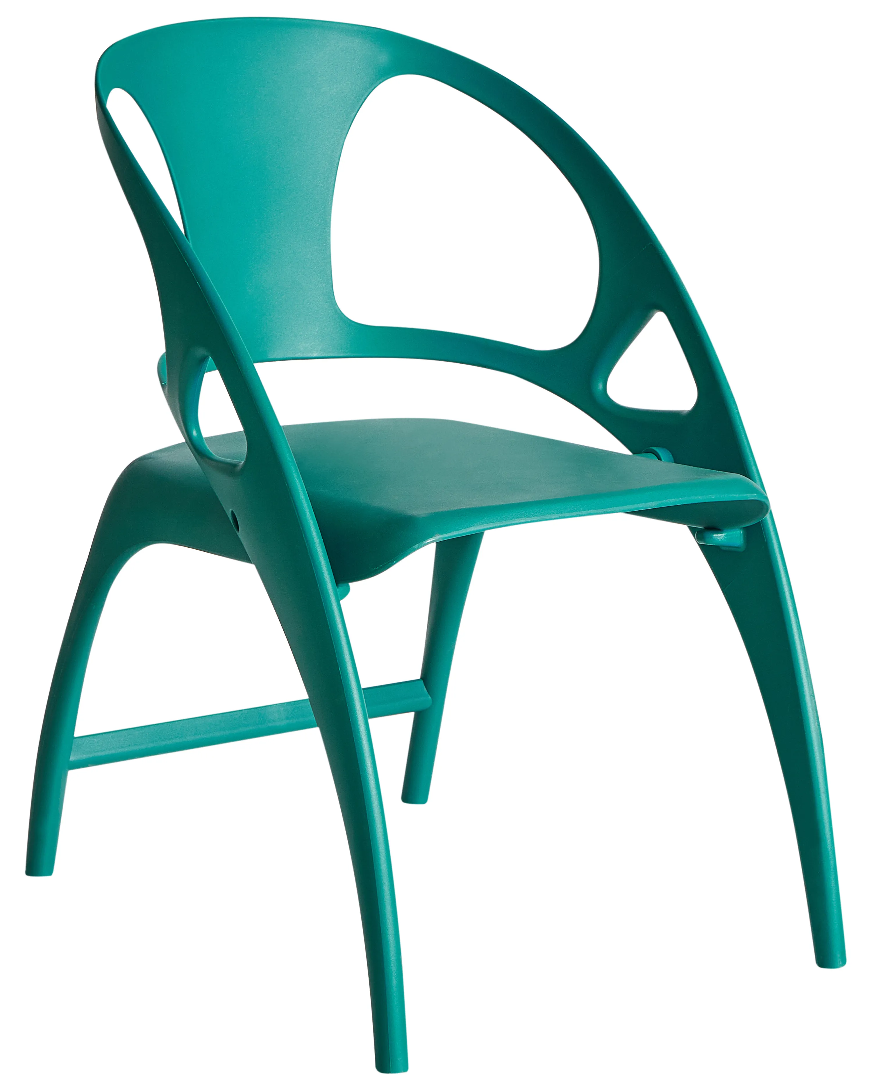 Set van 4 tuinstoelen NEMI inklapbaar Groenblauw