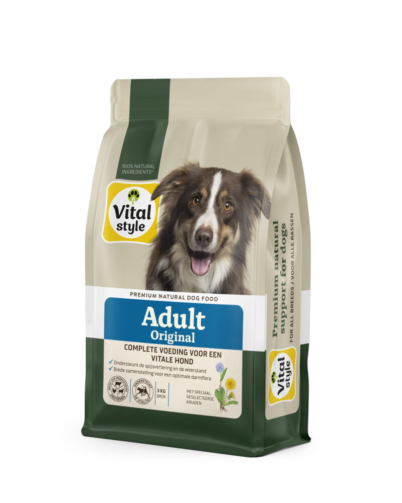 VITALstyle Adult - Hondenvoer - 3 Kilogram - rund, kip, varken, lam