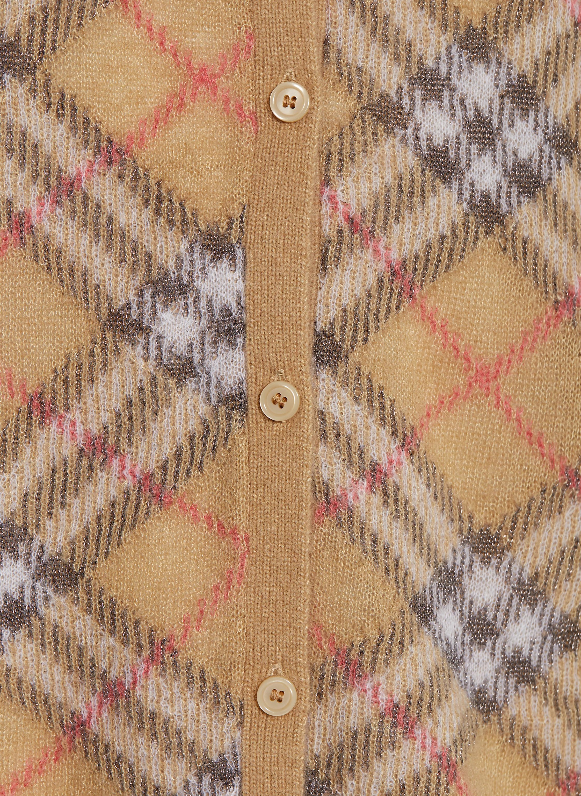 BURBERRY Strickjacke mit Alpaka und Glitzergarn