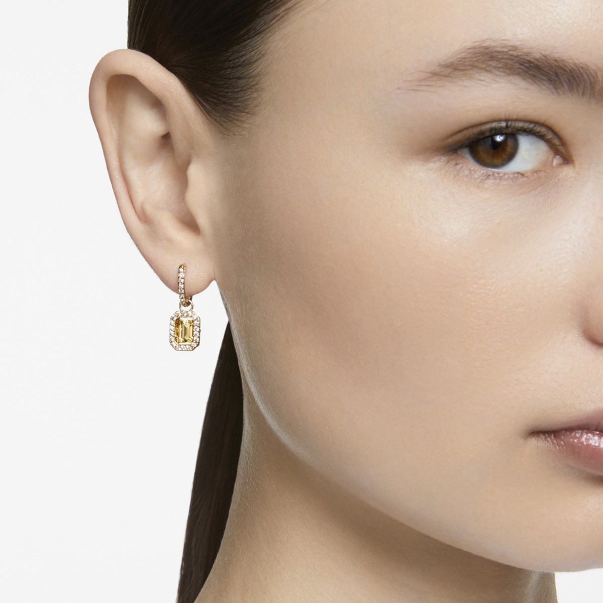 Boucles d'oreilles Swarovski Millenia dorées