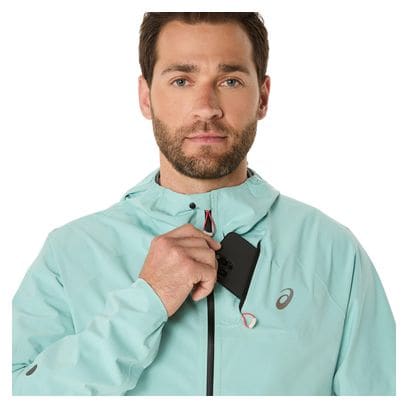 Veste imperméable Asics Metarun Waterproof Vert Homme