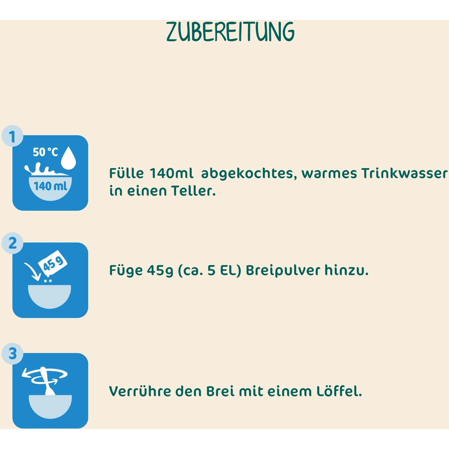Milupa Milchbrei Butterkeks Gute Nacht 4 x 400 g ab dem 6. Monat