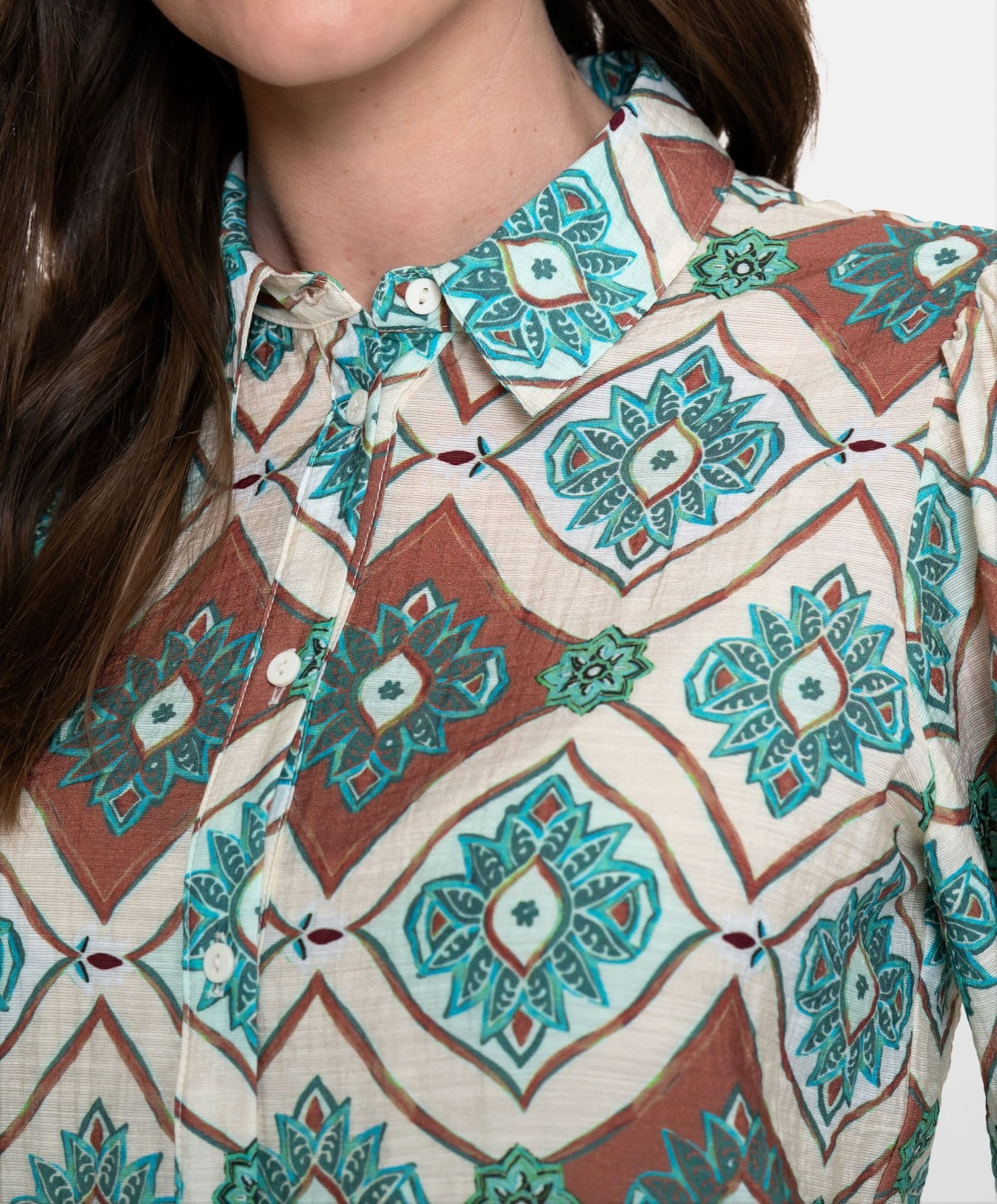 Geisha Dames blouse blauw