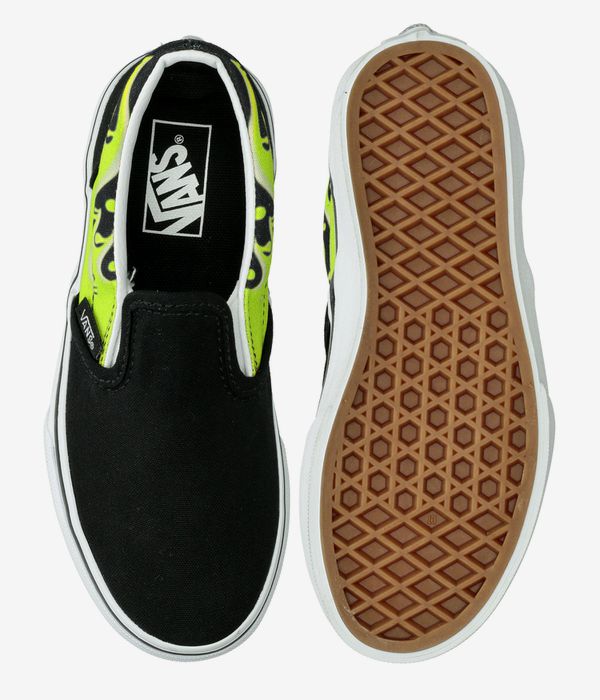 Vans Classic Slip-On Schuh kids (slime flame black true white)
