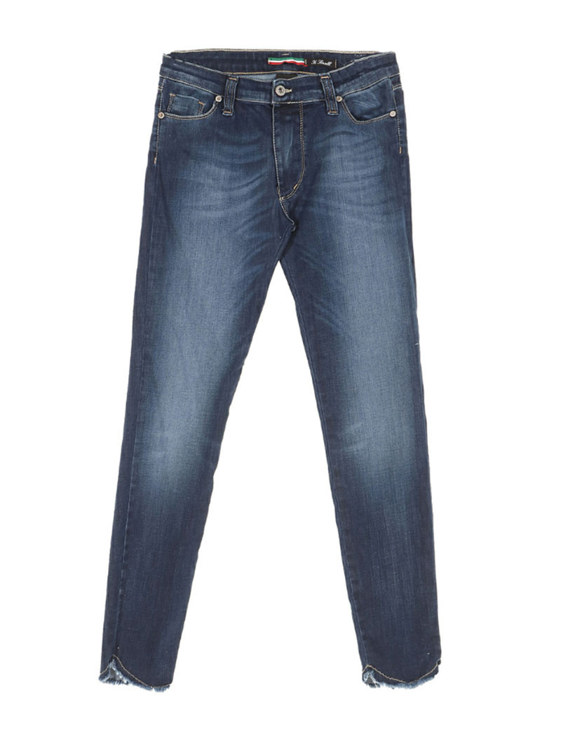 PLEASE JEAN BLU DENIM DÉTAILS CHEVILLES