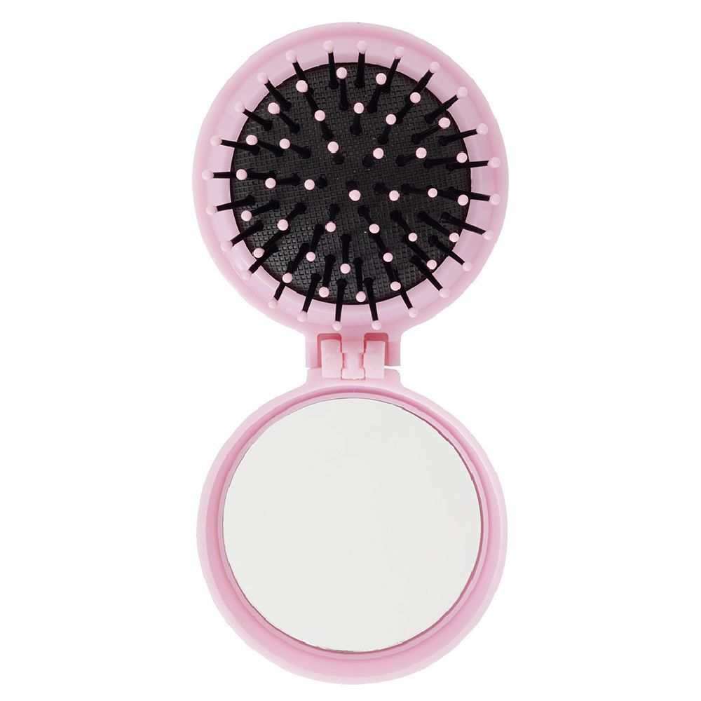 Mini brosse miroir rose