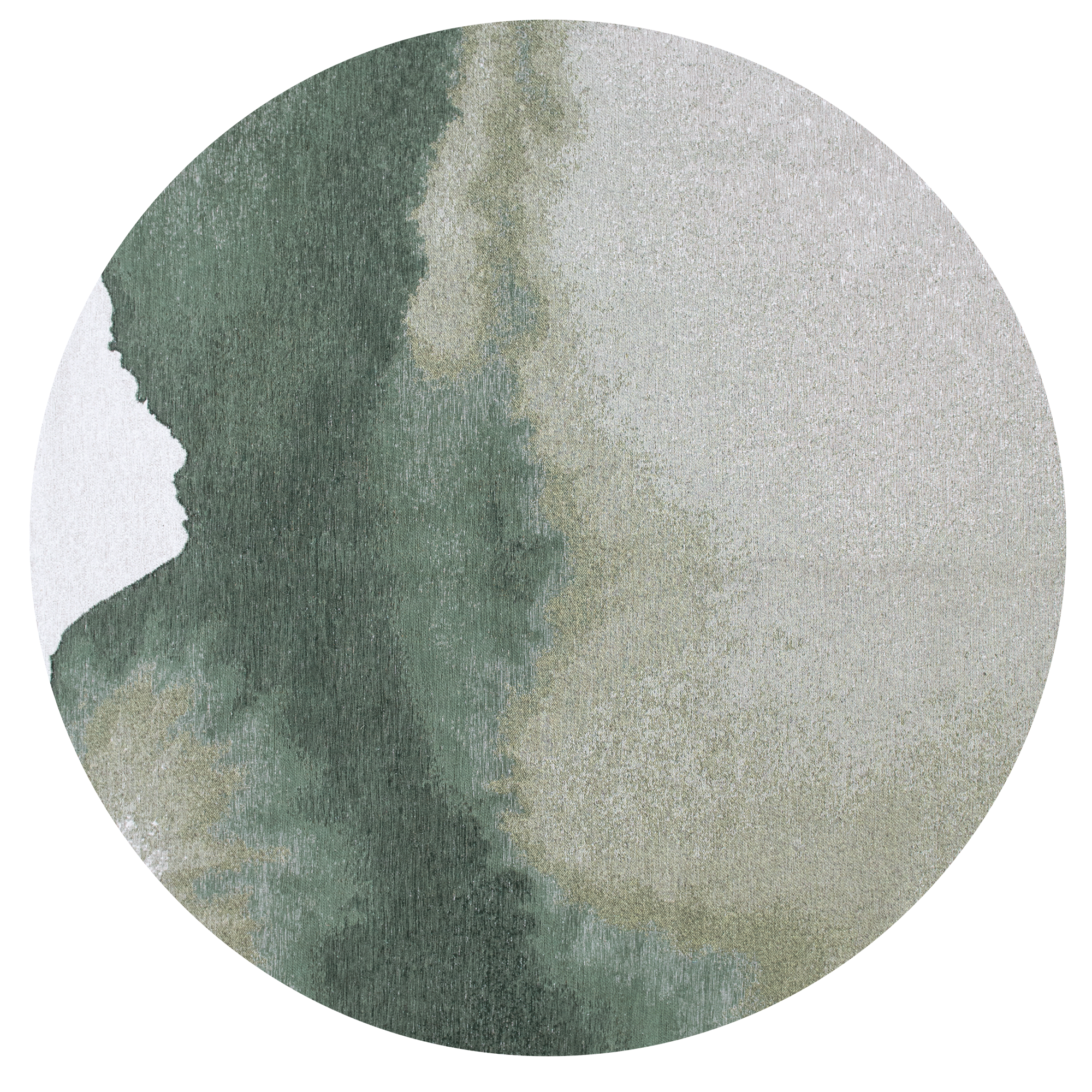 Ecorugs vloerkleed Lagoon groen ∅ 140 cm