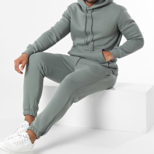 Ensemble De Survetement Gris Vert
