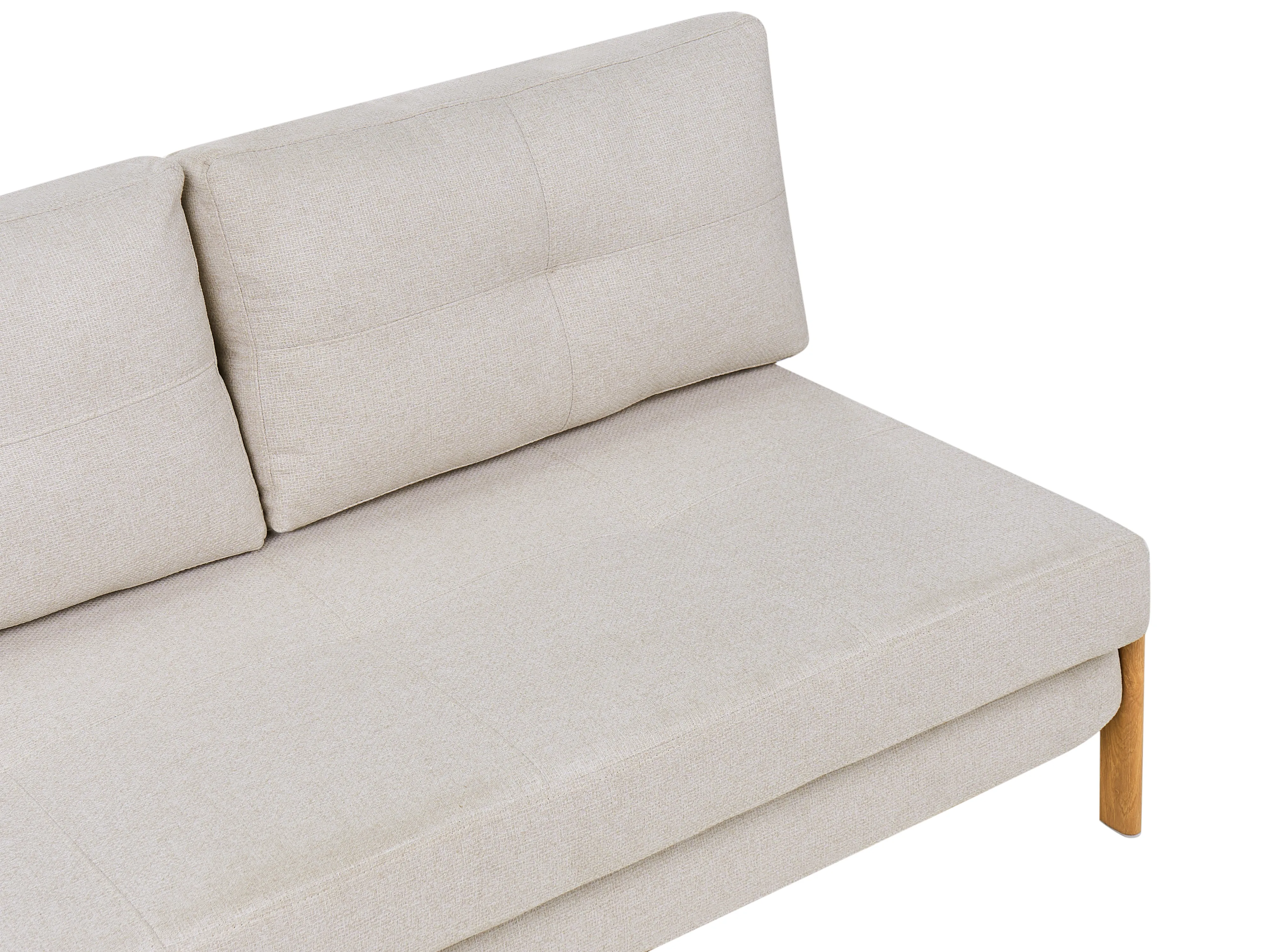 Slaapbank 2-zits EDLAND Stof Lichtbeige