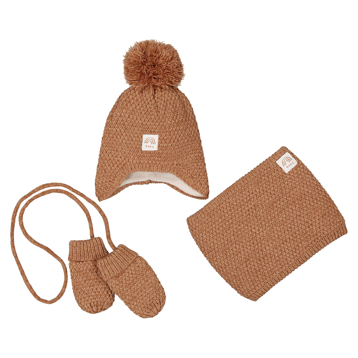 COLEÇÕES LA REDOUTE<br>Conjunto Must + cachecol + gola alta.